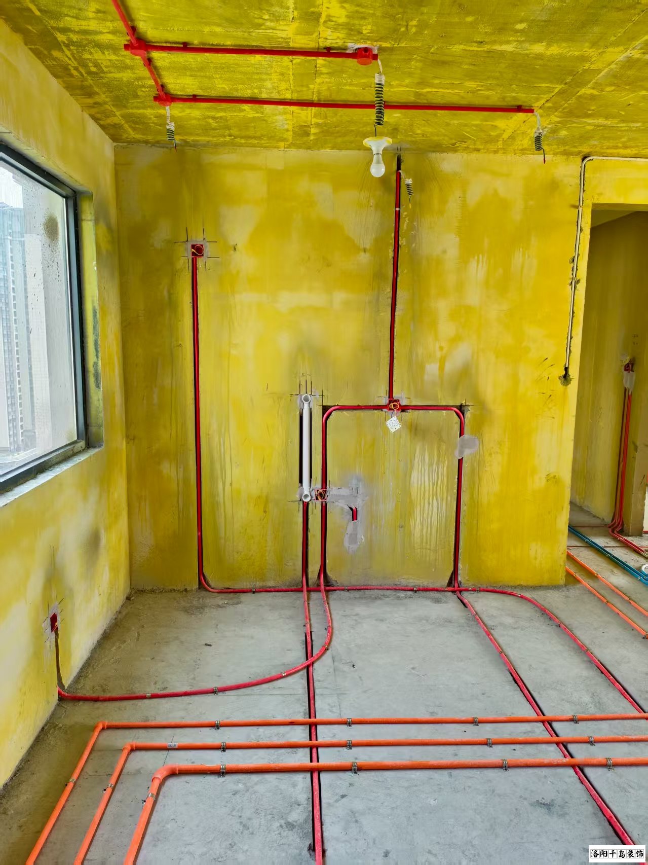 洛阳千岛装饰水电改造施工现场