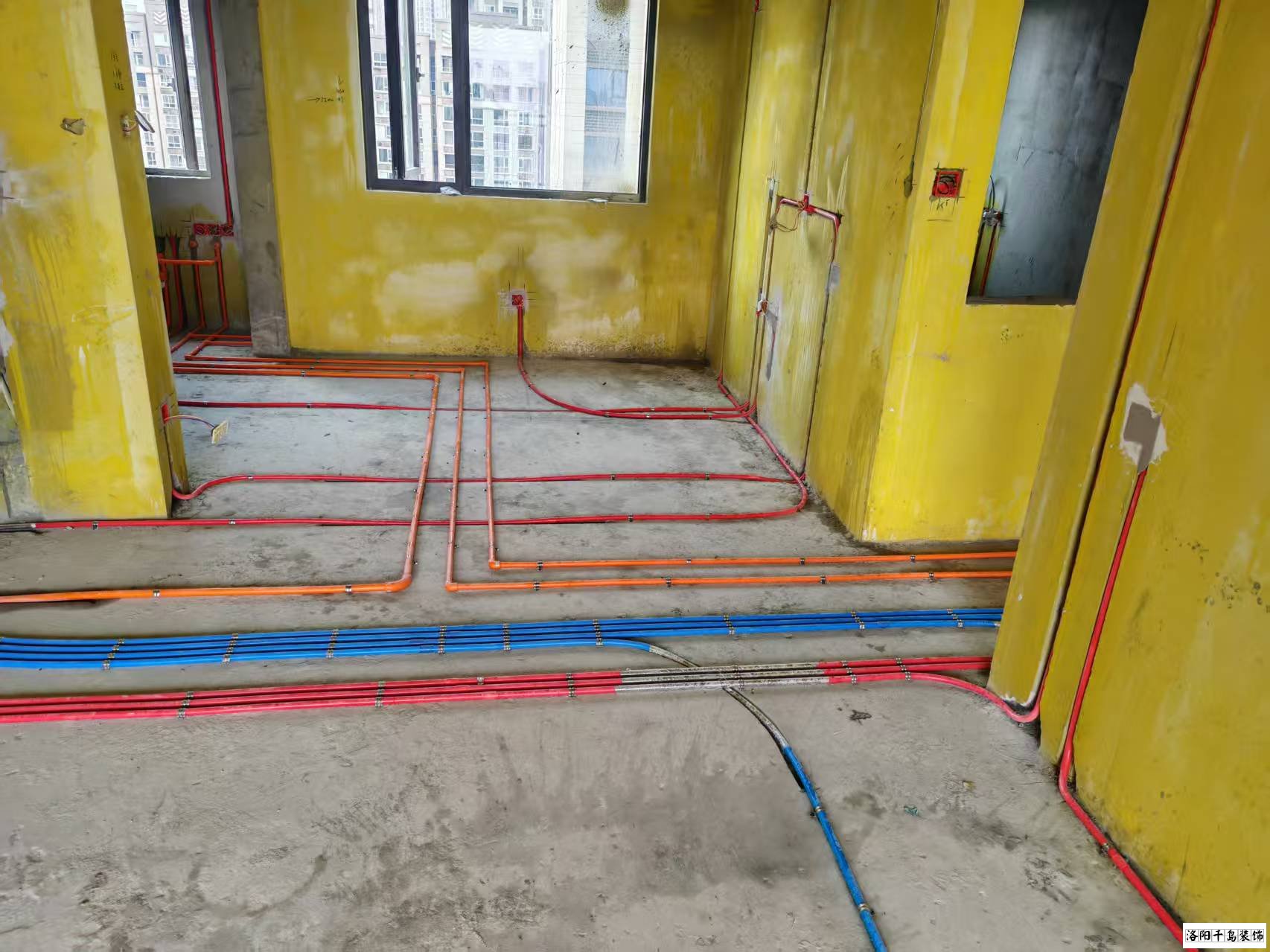 洛阳千岛装饰水电改造施工现场