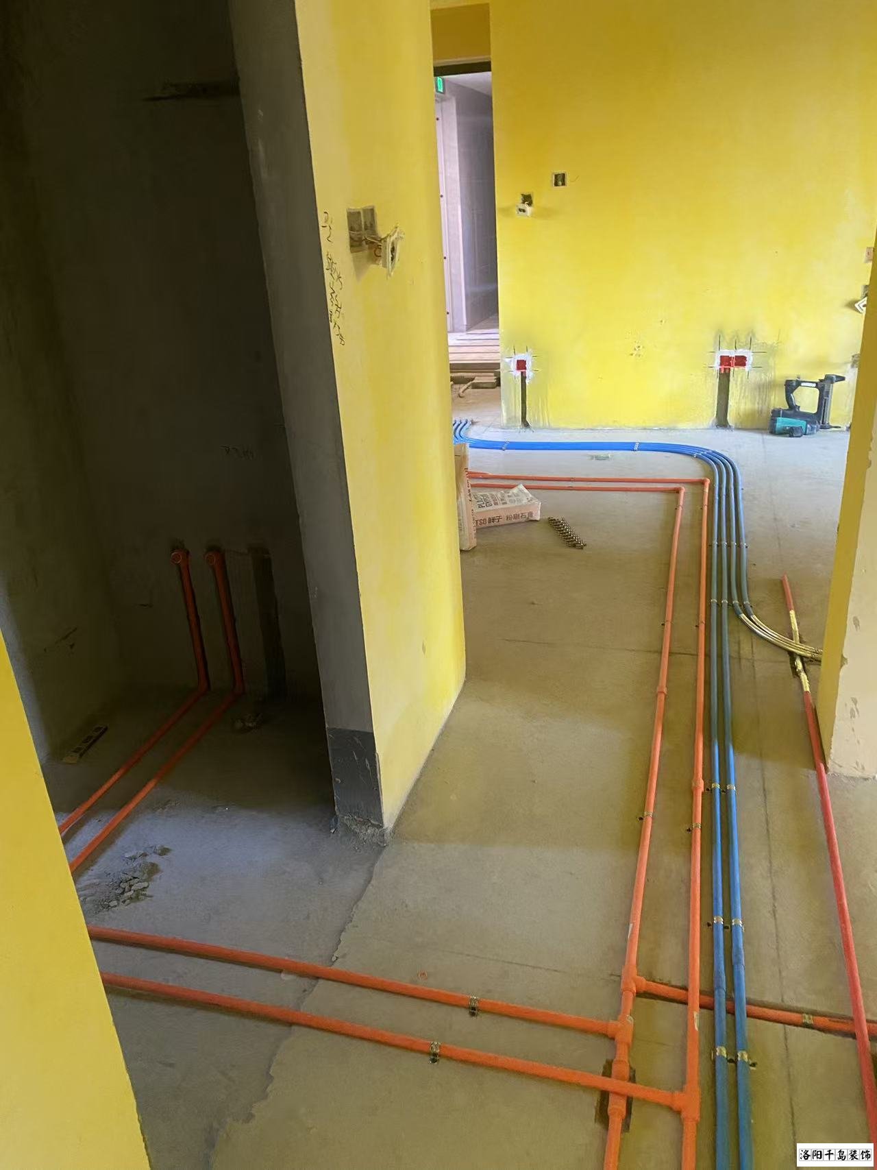 洛阳千岛装饰水电施工照片